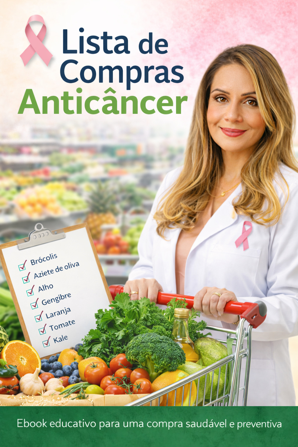Lista de Compras Anticâncer - Dra. Helena Monteiro no supermercado